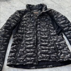 Kerrits Equestrian Print Jacket in Black and Gray